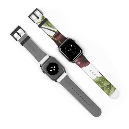 Sweet Cherry Fruit Apple Watch BandThis Sweet Cherry Fruit Apple Watch Band is perfect for adding a touch of colorful personality to your Apple Watch. Made from high-quality materials, the band is both durable and comfortable to wear. Enjoy the benefits o