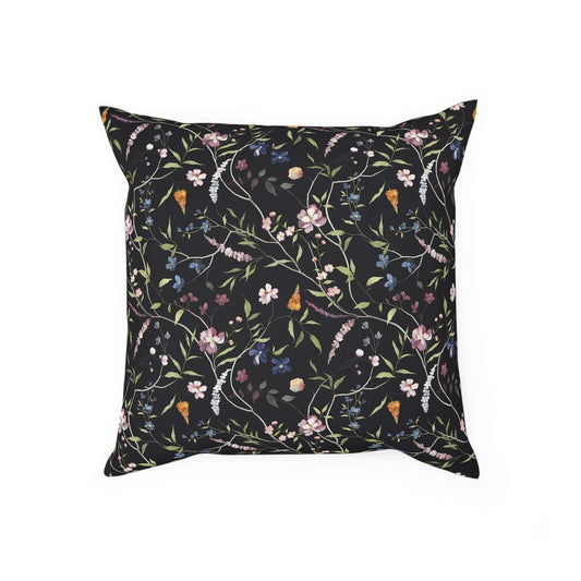 Flowers & Green Leaves CushionAdd a touch of elegance and sophistication to any room with our Flowers & Green Leaves Cushion. Made with luxurious materials and featuring intricate floral and leaf designs, it's the perfect addition to your home decor. Embr