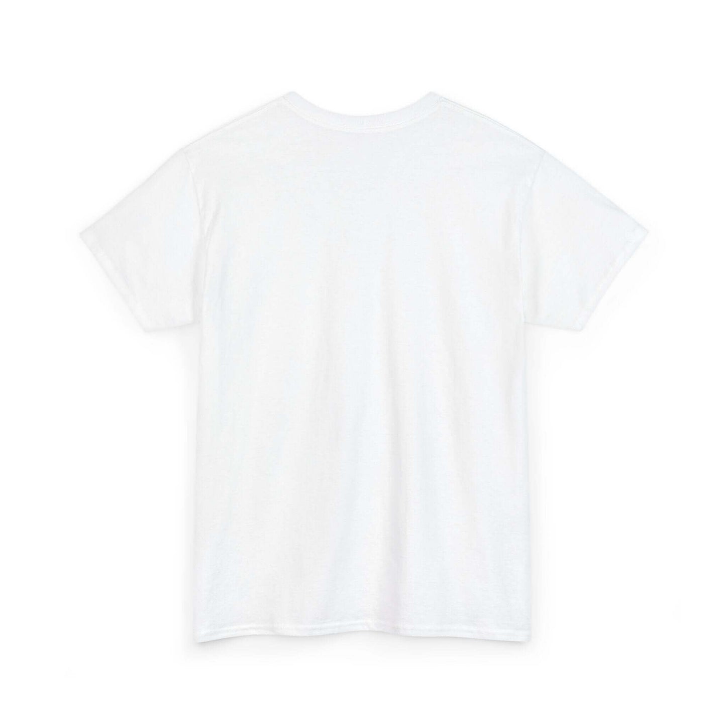 Back view of a plain white women's T-shirt showcasing simple style and high-quality fabric.