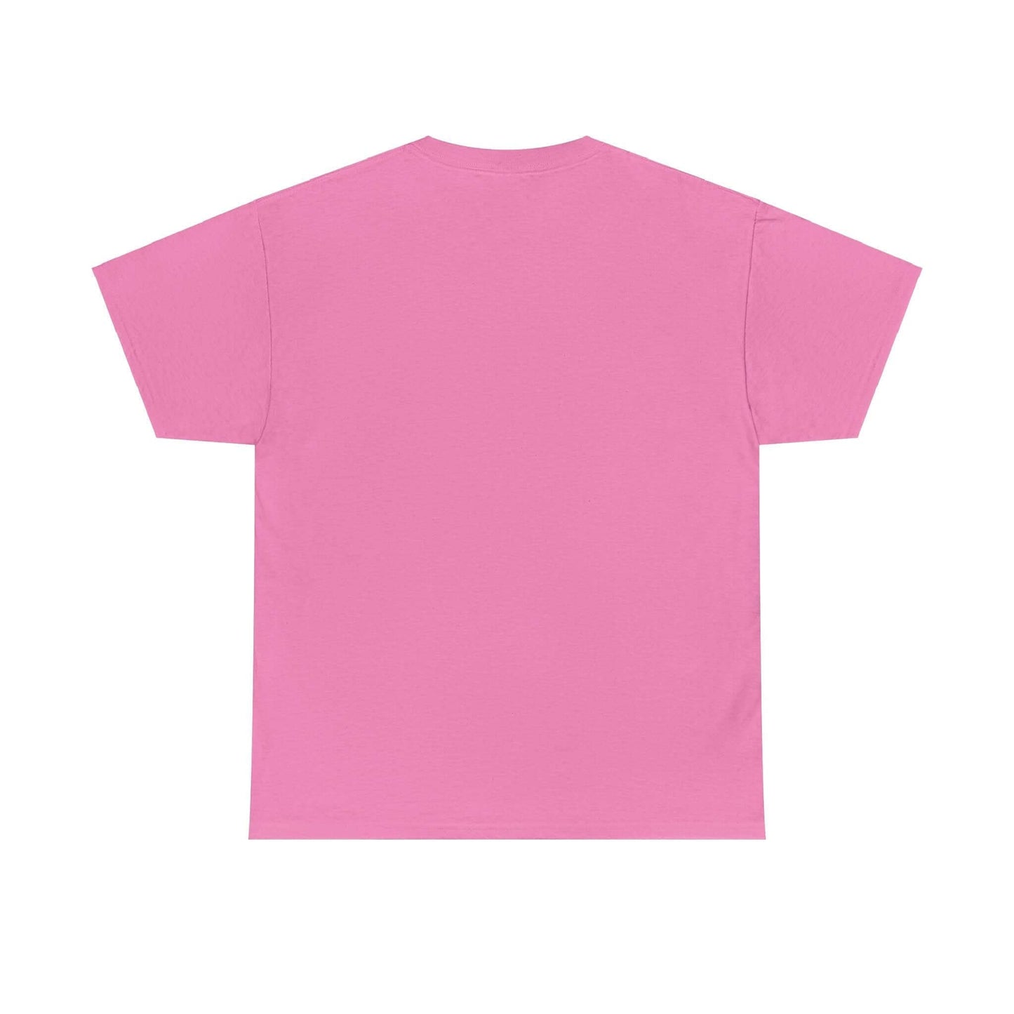 Back view of pink New York Art T-Shirt made from sustainable cotton, perfect for showcasing vibrant city energy and style.