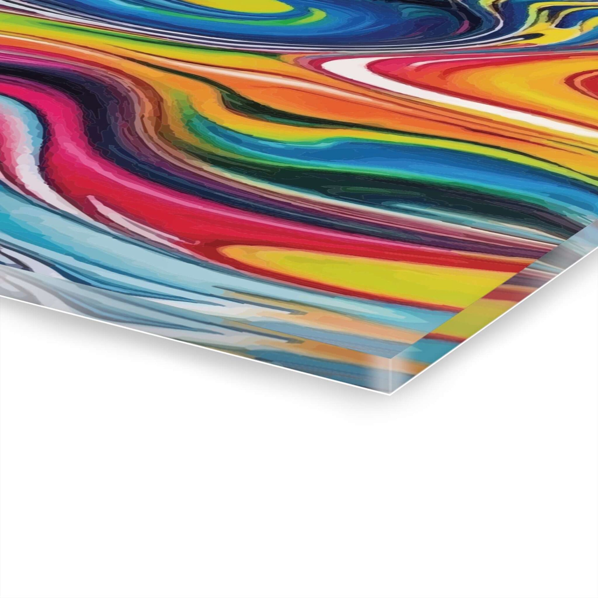 Liquid Spiral Acrylic PrintExperience the breath-taking beauty of art with our Liquid Spiral Acrylic Print. This unique piece boasts a vibrant and dynamic display, perfect for adding a touch of elegance to any room. The high-quality acrylic material showc