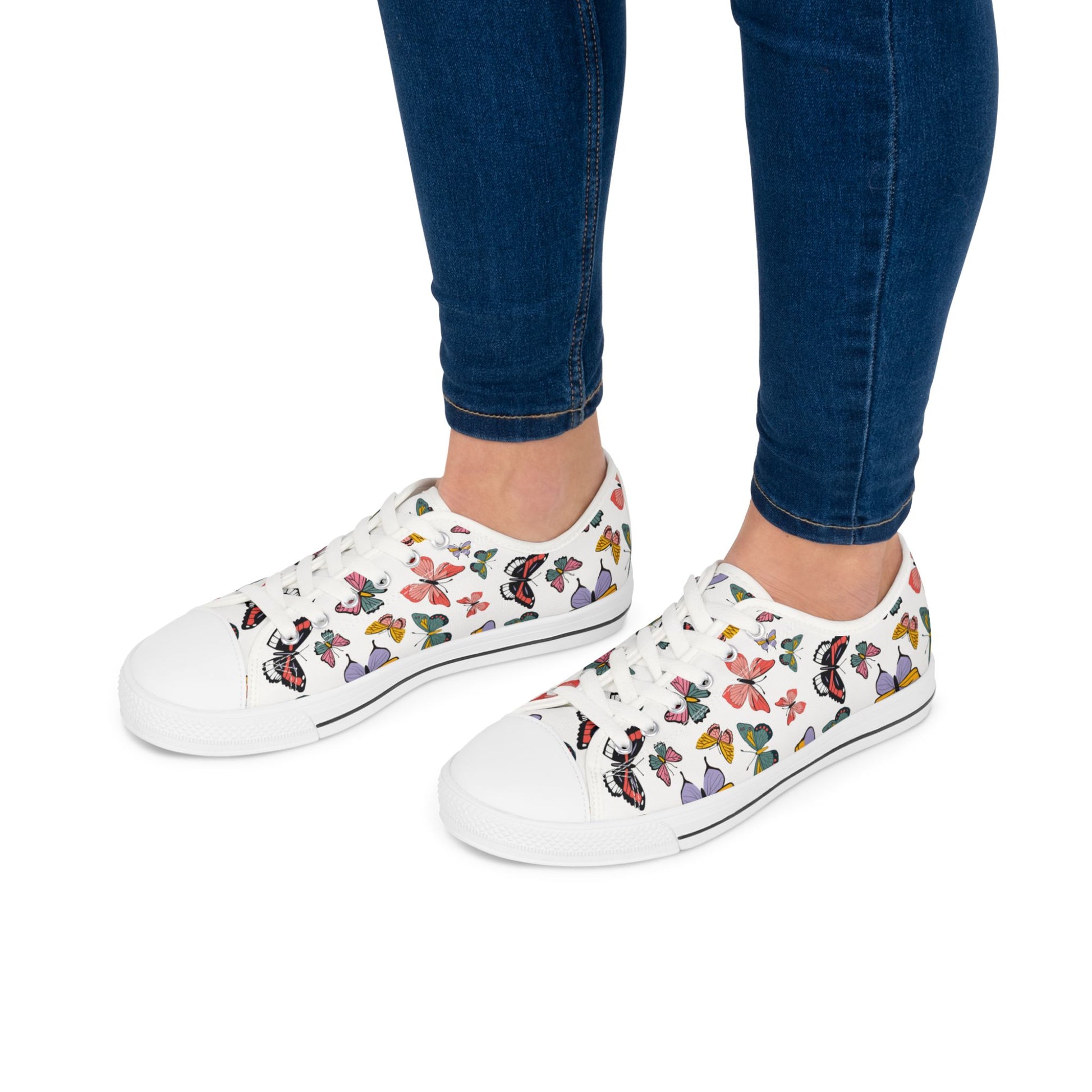 Women's Butterfly Low Top SneakersCrafted from premium materials, our Women's Butterfly Low Top Sneakers are a must-have for any fashion-forward individual. These elegant and sophisticated sneakers feature a unique butterfly design, adding a touch of art