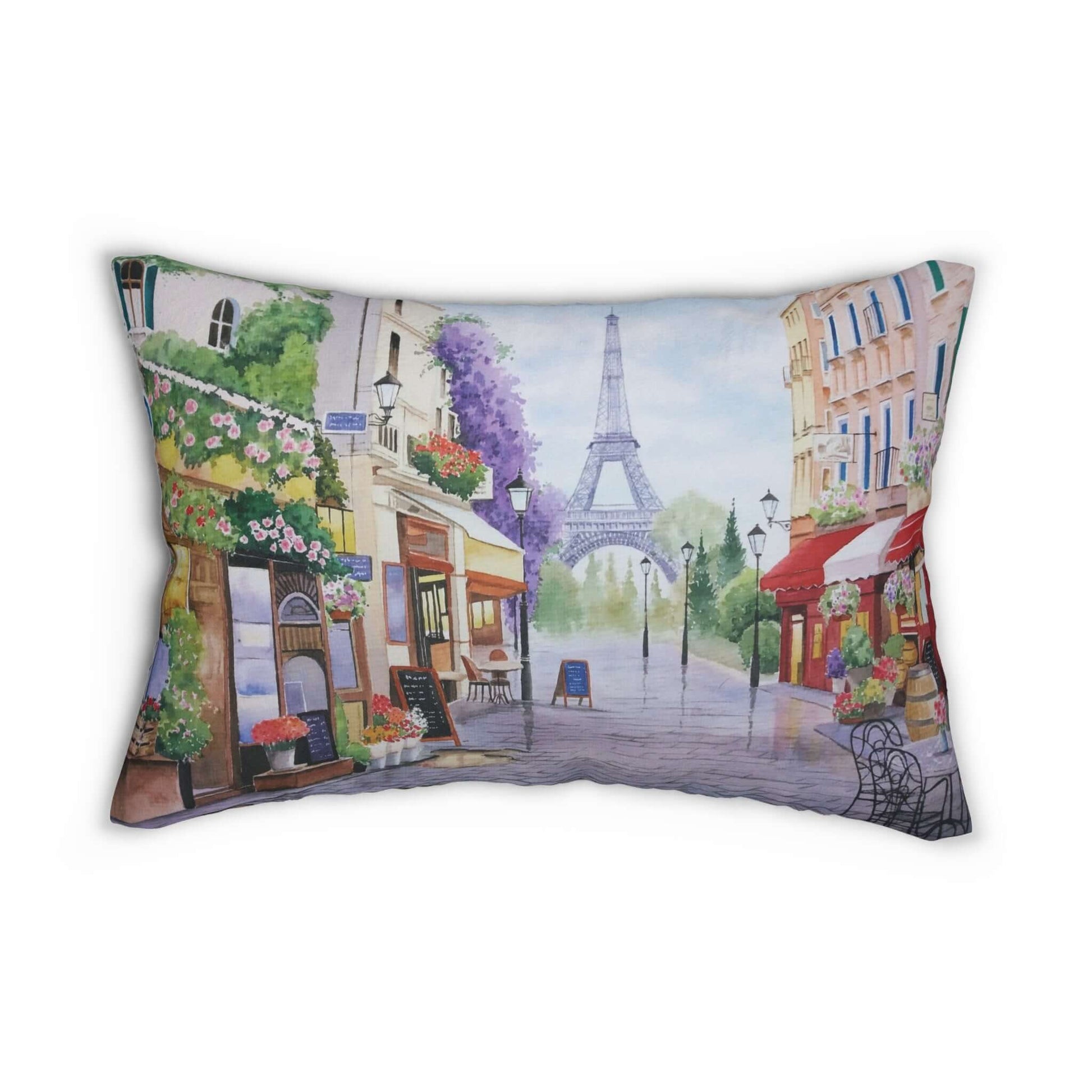 City Of Paris Polyester Lumbar PillowEnhance your home decor with our City Of Paris Polyester Lumbar Pillow. Made with durable polyester fabric, this pillow features a beautiful image of the City of Paris. The perfect addition to any living room or bedroo