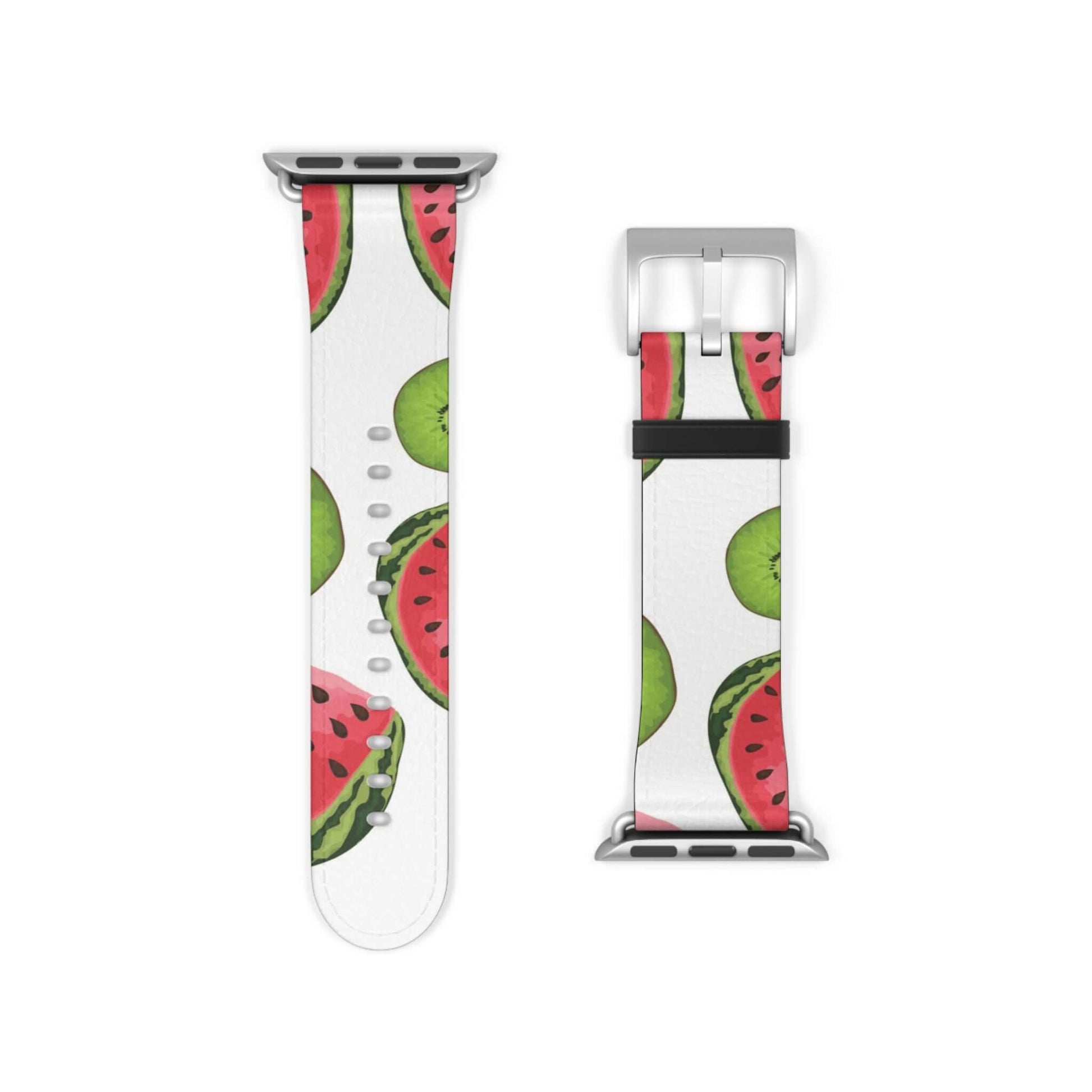 £41.87Kiwi Fruit & Watermelon Apple Watch BandIntroducing a touch of luxury to your Apple Watch with our Kiwi Fruit & Watermelon band. Made with premium materials, this band adds a touch of sophistication to your everyday style. Upgrade your look and expe