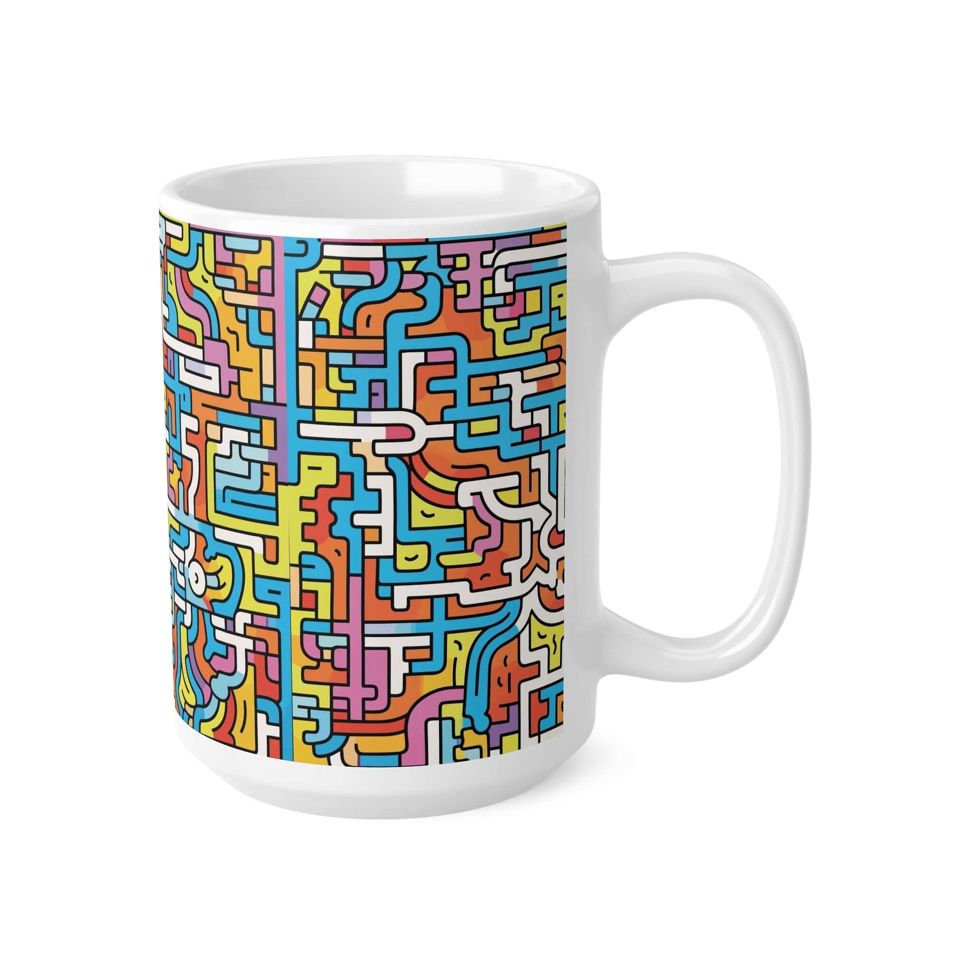 Doodle Maze MugGet lost in the fun with our Doodle Maze Mug! Perfect for those who don't take life too seriously, this quirky mug will have you navigating through a maze of doodles while sipping your favourite beverage. A playful addition to your daily ro