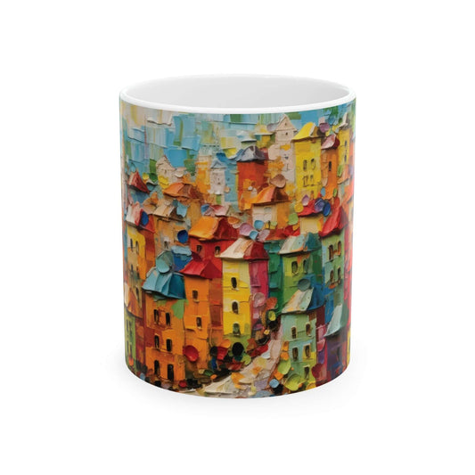 City Landscape MugImmerse yourself in the vibrant beauty of the city with our City Landscape Mug. This high-quality ceramic mug features a detailed and colorful cityscape design, providing a unique and eye-catching addition to your morning routine. Embrac