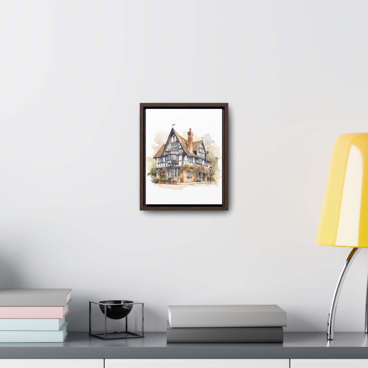 Watercolour Building PrintThis Watercolour Building Print features a vivid and detailed depiction of an architectural landscape. Perfect for adding a touch of sophistication and elegance to any room, this high-quality print captures the beauty and intrica