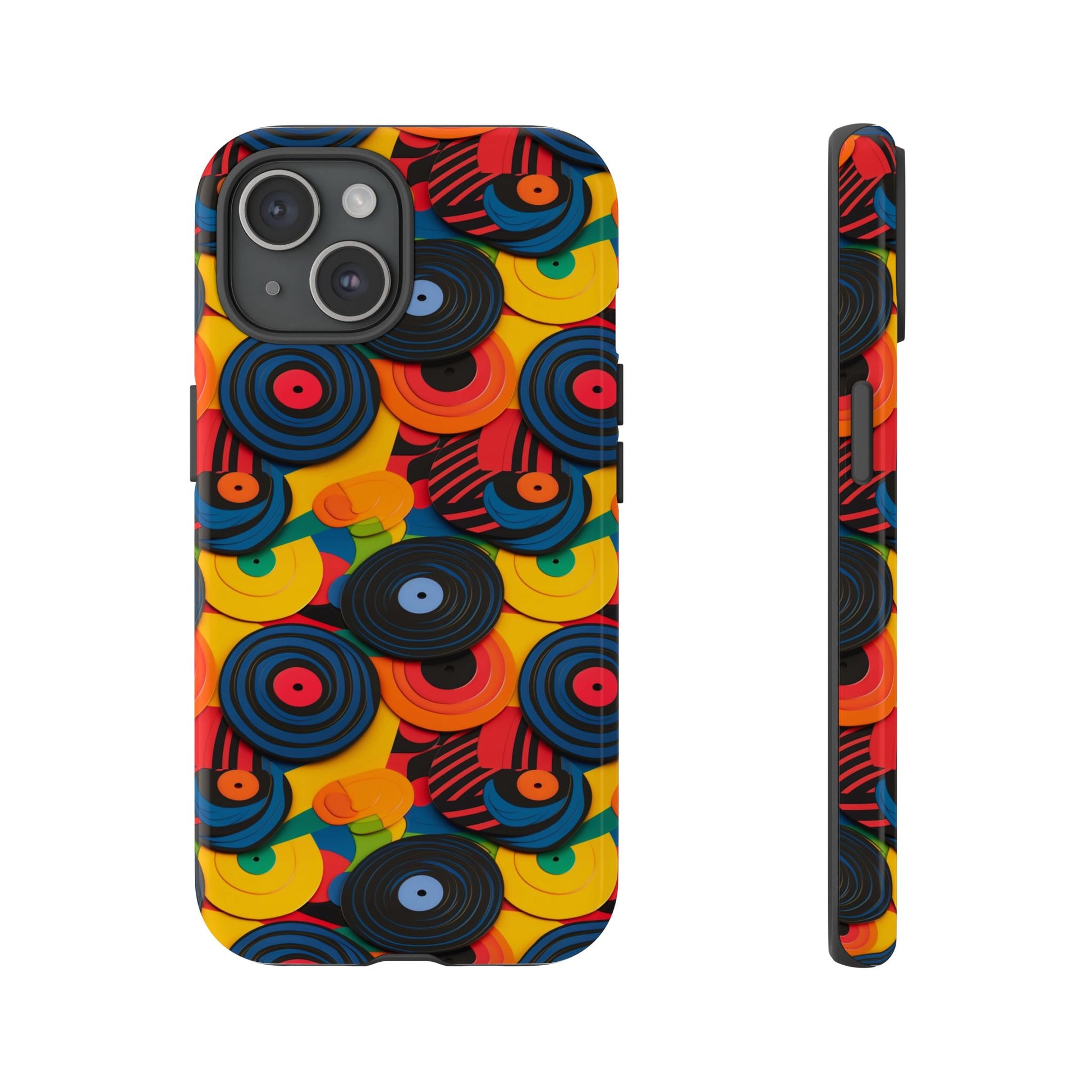 Colourful Vinyl Record Phone Case  