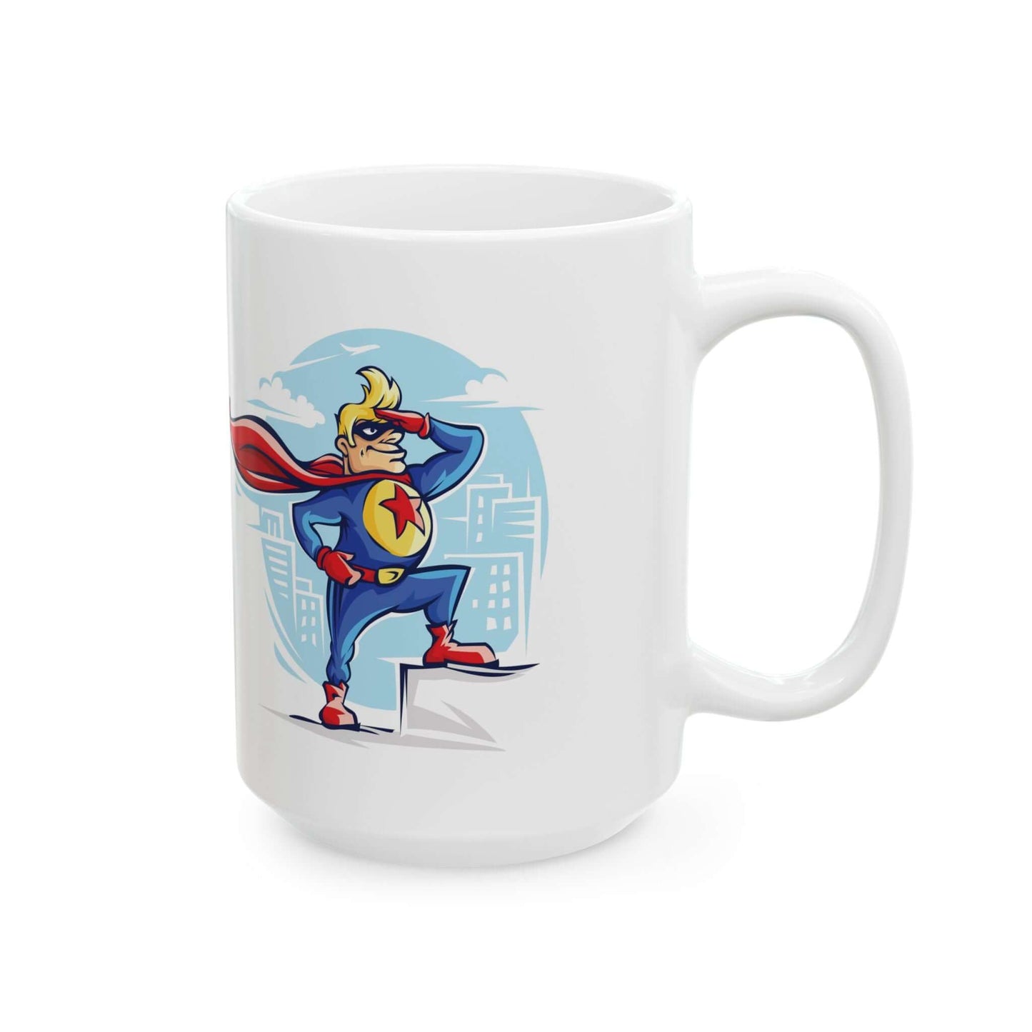 Captain America MugUnleash your heroic spirit with this patriotic Captain America mug. With decry coating for a sleek and durable finish, you can conquer any beverage with ease. Perfect for showing off your love for your favourite Avenger (and looking sup