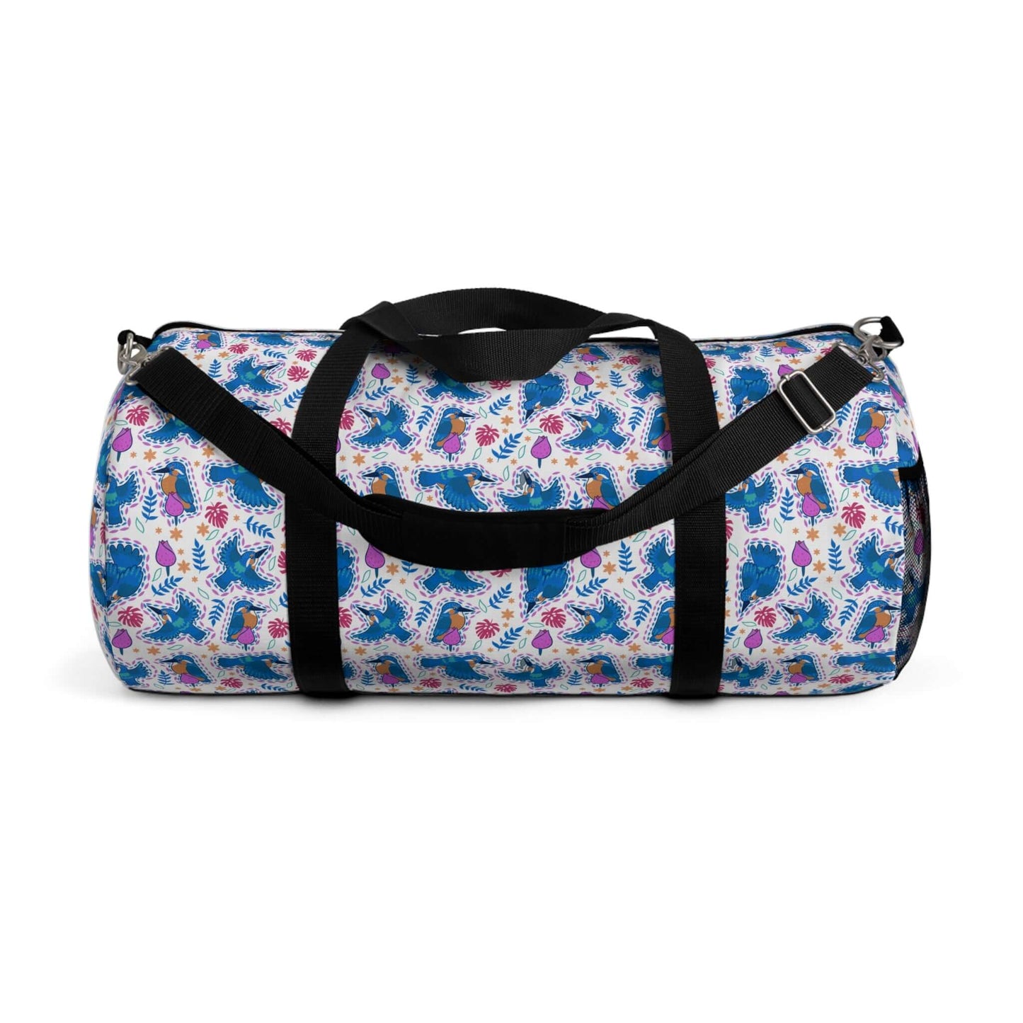 Kingfisher Bird Duffel BagThe Kingfisher Bird Duffel Bag is perfect for all your travel needs. Made from high-quality materials, it is durable and long-lasting. Its spacious design allows for easy packing and organization, while the kingfisher bird design