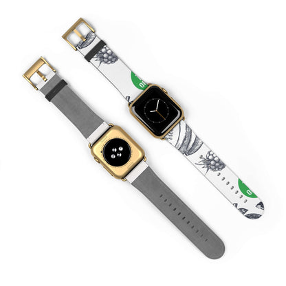 Berries & Fruits Apple Watch BandEnhance your Apple Watch with our Berries & Fruits Band. Revel in the comfort of its resilient material while exuding an air of sophistication. Vibrant hues and intricate design elevate your appearance, setting you apart w