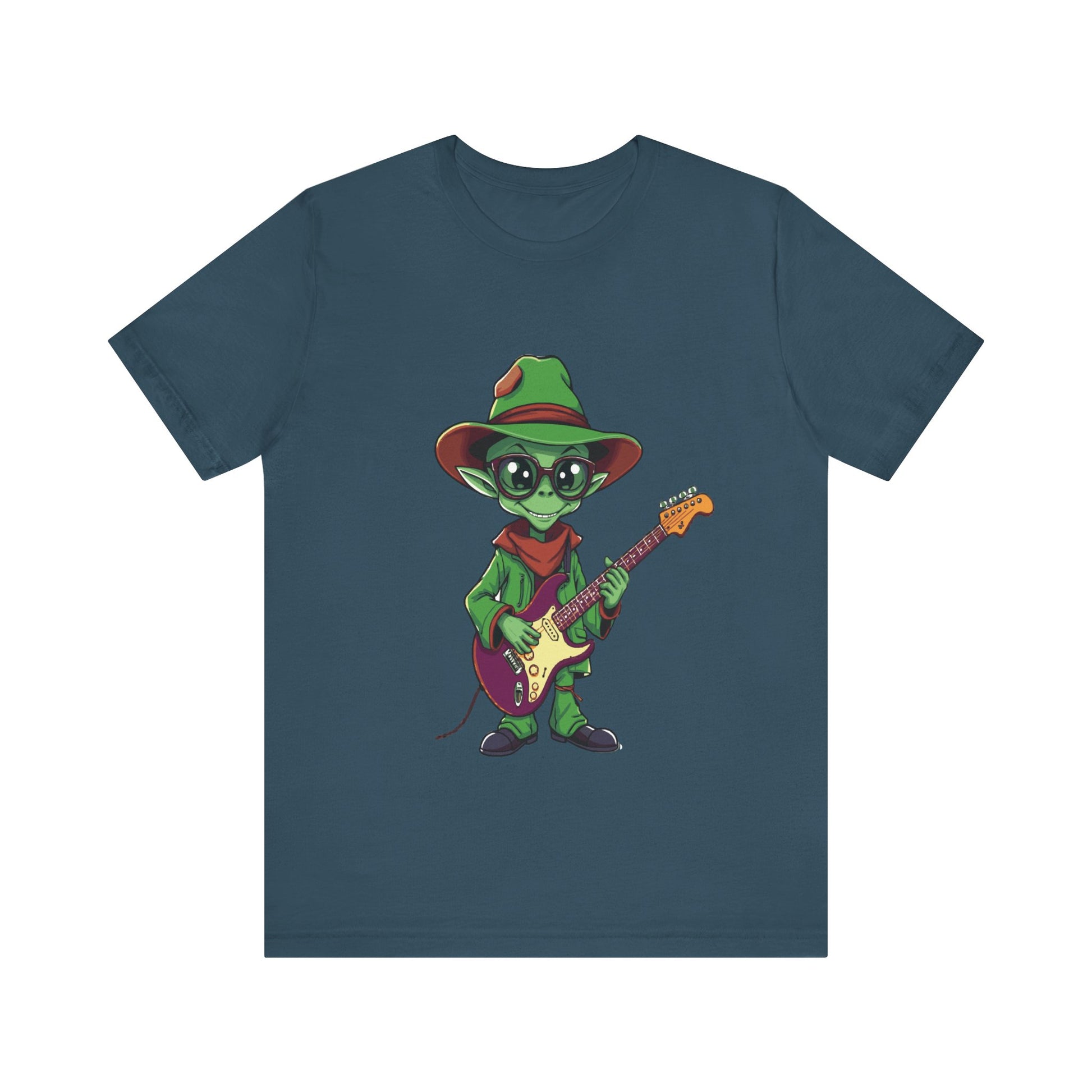 Cool Alien Musician Unisex Tee  