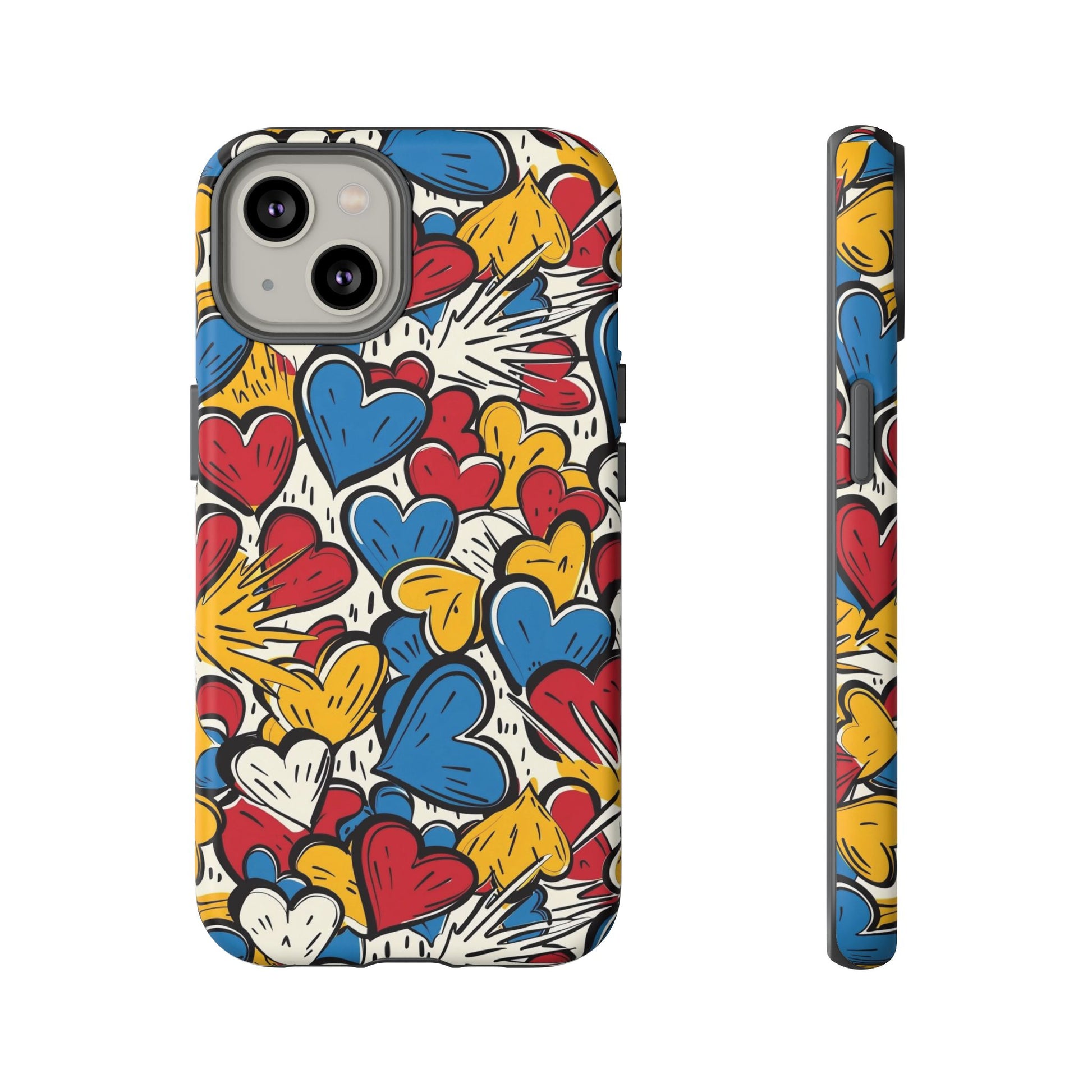 Colorful Heart Phone Case  