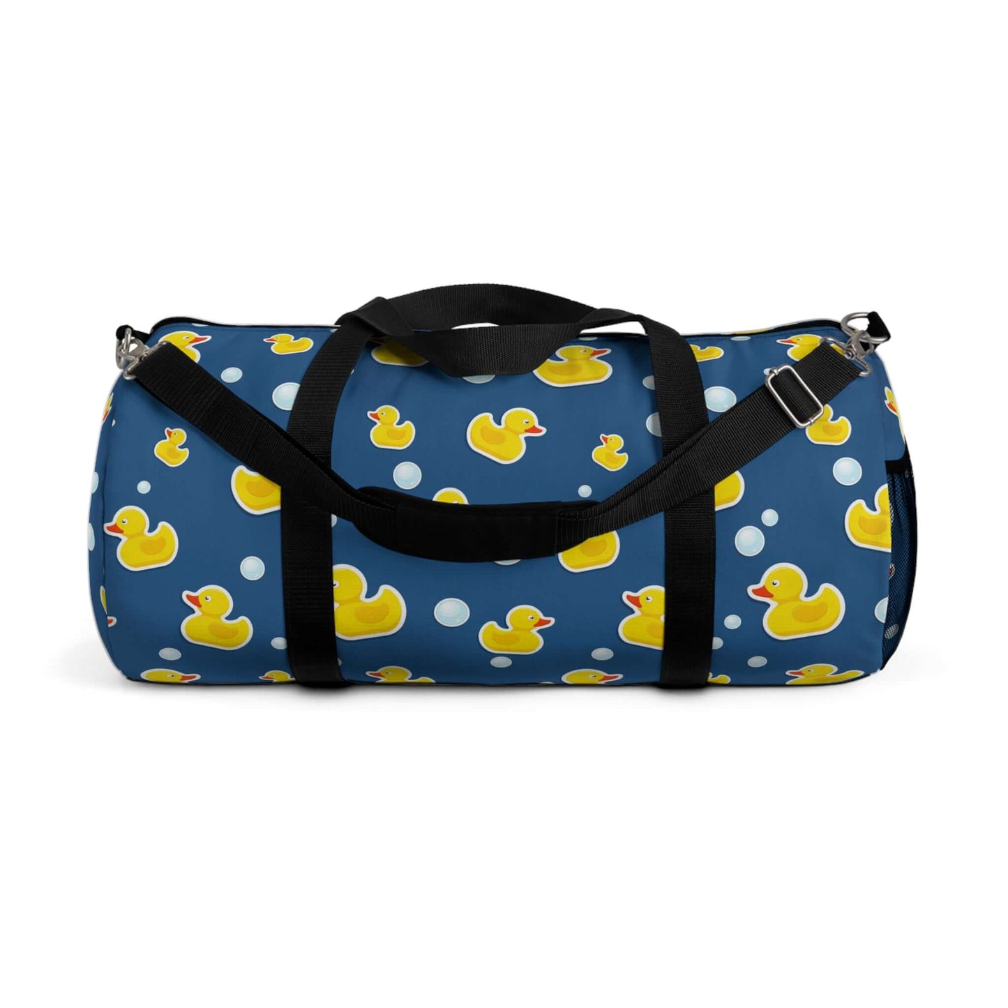 Rubber Duck Duffel BagSay goodbye to boring luggage with our Rubber Duck Duffel Bag! Perfect for travel or everyday use, it's made with durable rubber material and can fit all your essentials. Guaranteed to make a quacking statement wherever you go! (Get