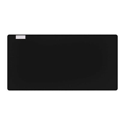 Cassette Tapes Desk Mat with eco-friendly durable material, black surface, smooth texture, non-slip base for mouse support.