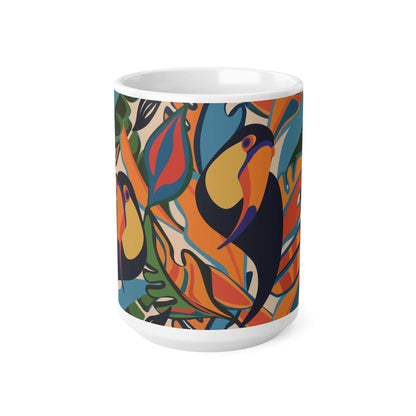 Toucan Style MugExperience the joy of drinking from our Toucan Style Mug. With a playful toucan design and durable ceramic material, it's perfect for keeping your morning coffee hot and putting a smile on your face. Transform your daily routine into a tro