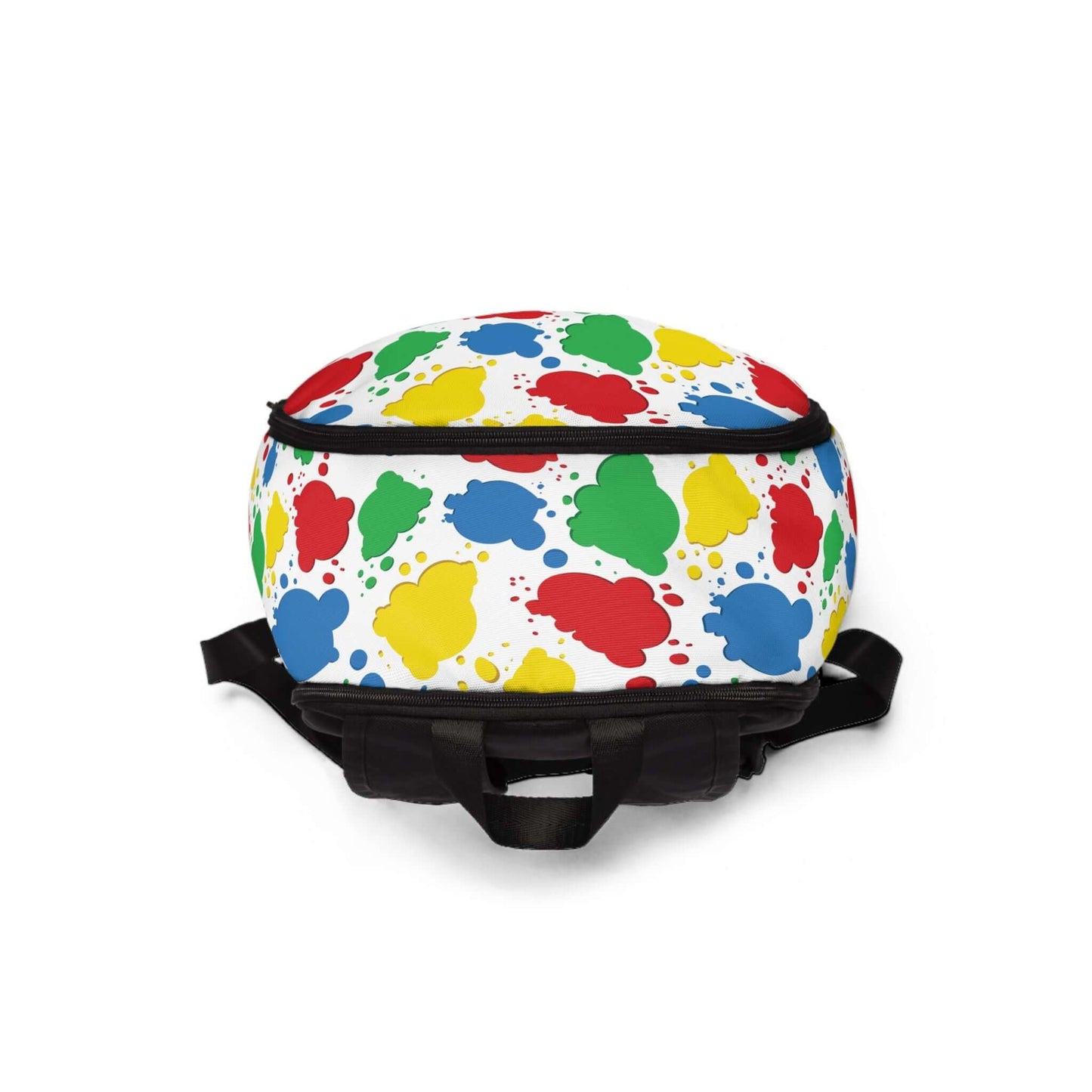 Children`s Paint Splashes BackpackGet creative with the Children's Paint Splashes Backpack! This vibrant bag features playful paint splashes, offering a unique and fun design. Your child will love showing off their artsy side while carrying all their scho