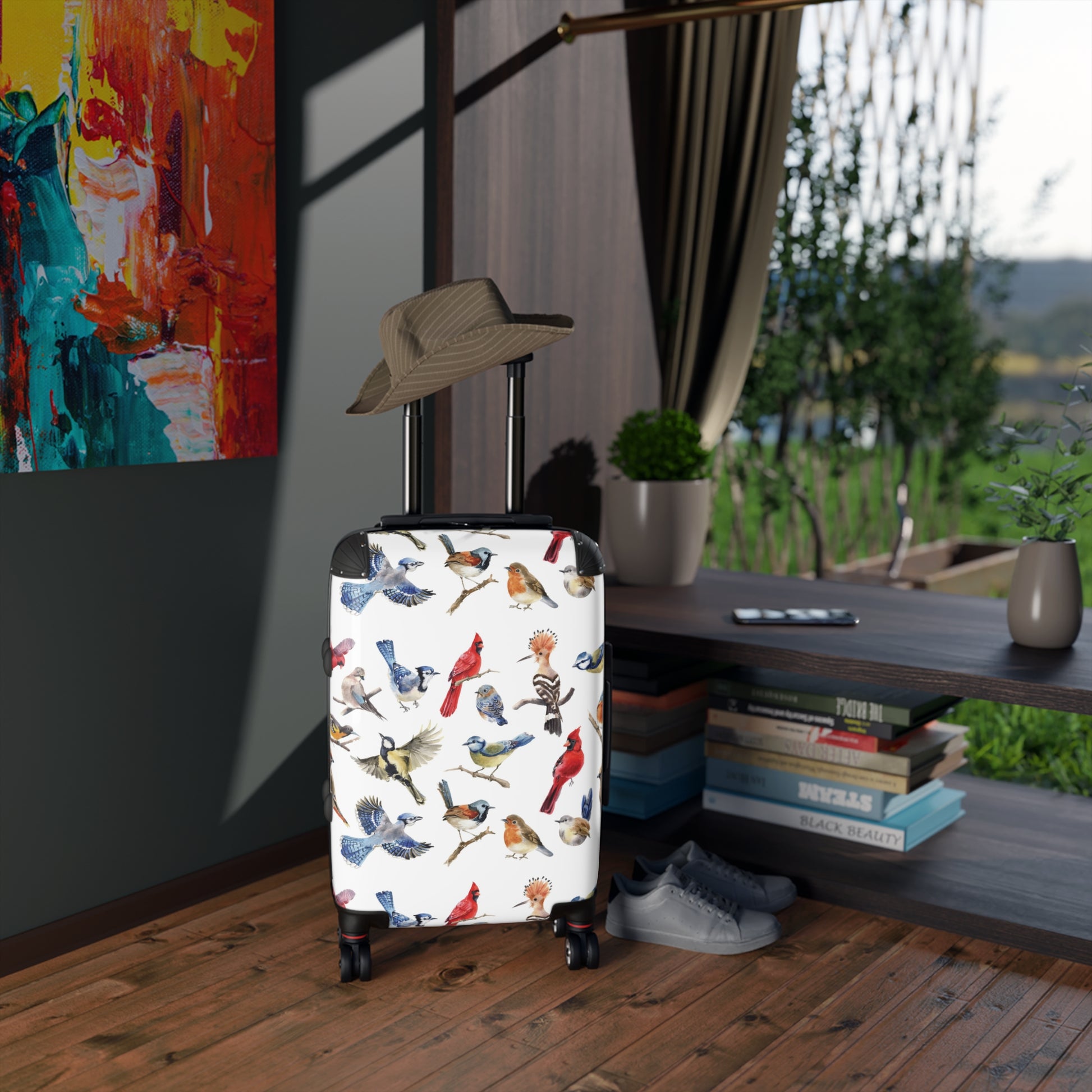 Bird SuitcaseBe the envy of all travellers with the Bird Suitcase. Handcrafted with premium materials, this elegant suitcase is the perfect combination of style and functionality. Its spacious interior and smooth rolling wheels make traveling a breeze. El