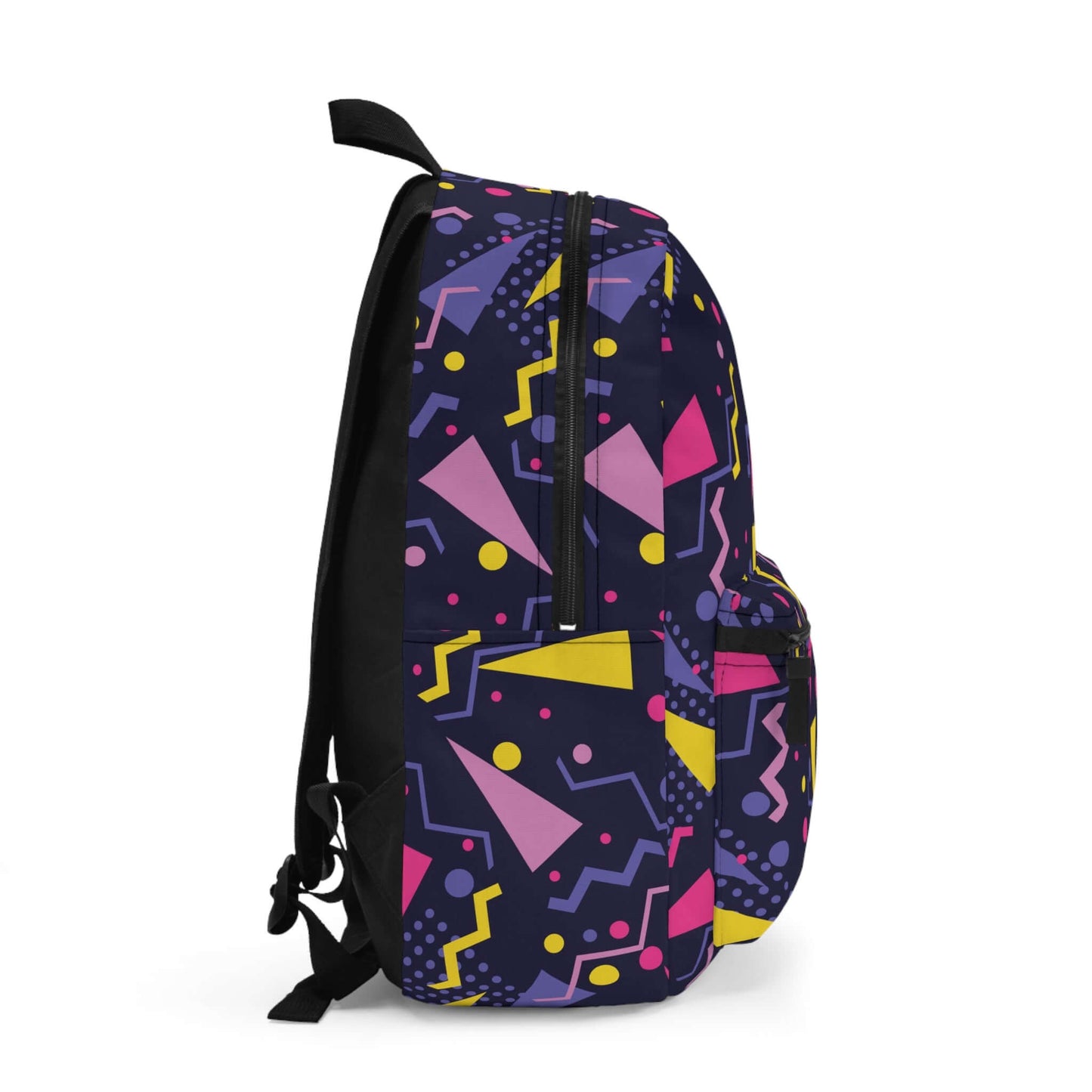 Artistic Shapes BackpackThis Artistic Shapes Backpack combines a stylish design with practicality. Made with durable materials, it features an ergonomic design for comfortable wear. With multiple compartments and pockets, it offers ample storage space. Pe