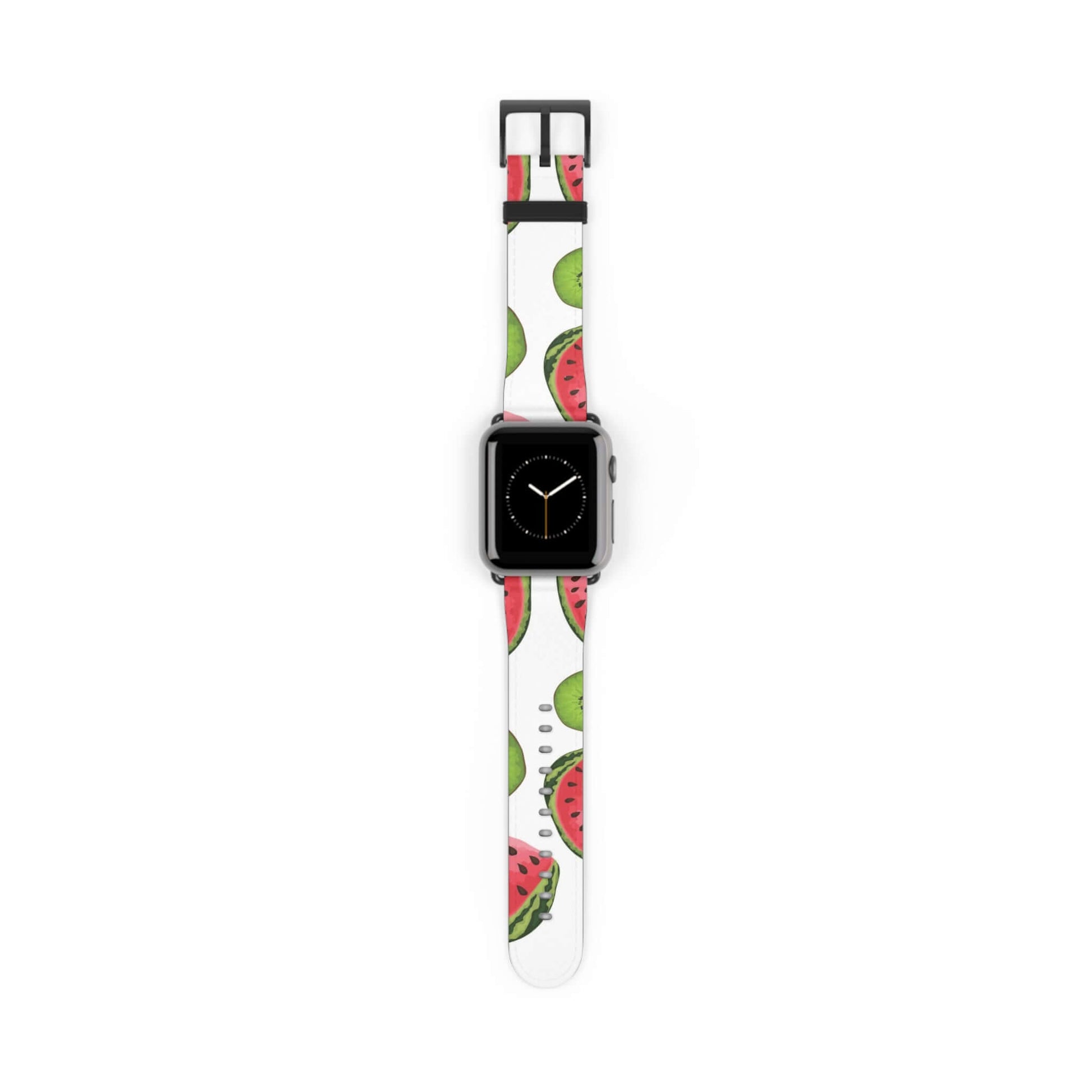 £41.87Kiwi Fruit & Watermelon Apple Watch BandIntroducing a touch of luxury to your Apple Watch with our Kiwi Fruit & Watermelon band. Made with premium materials, this band adds a touch of sophistication to your everyday style. Upgrade your look and expe