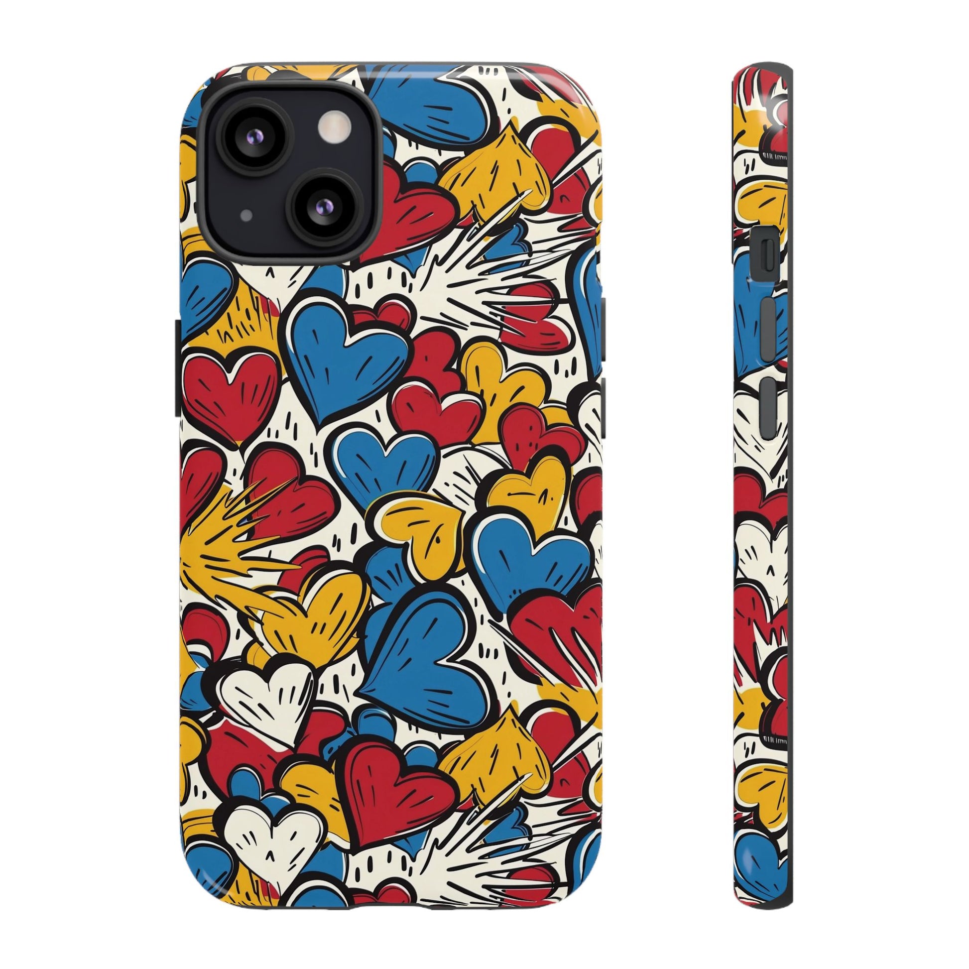 Colorful Heart Phone Case  