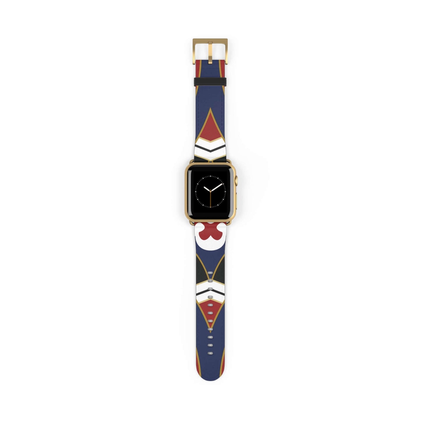 Barber Shop Pattern Apple Watch BandEnjoy a classic and timeless look with our Barber Shop Pattern Apple Watch Band. The dewcrip detail adds a unique touch to your everyday style. Made of durable materials, this band ensures comfort and long-lasting wear.