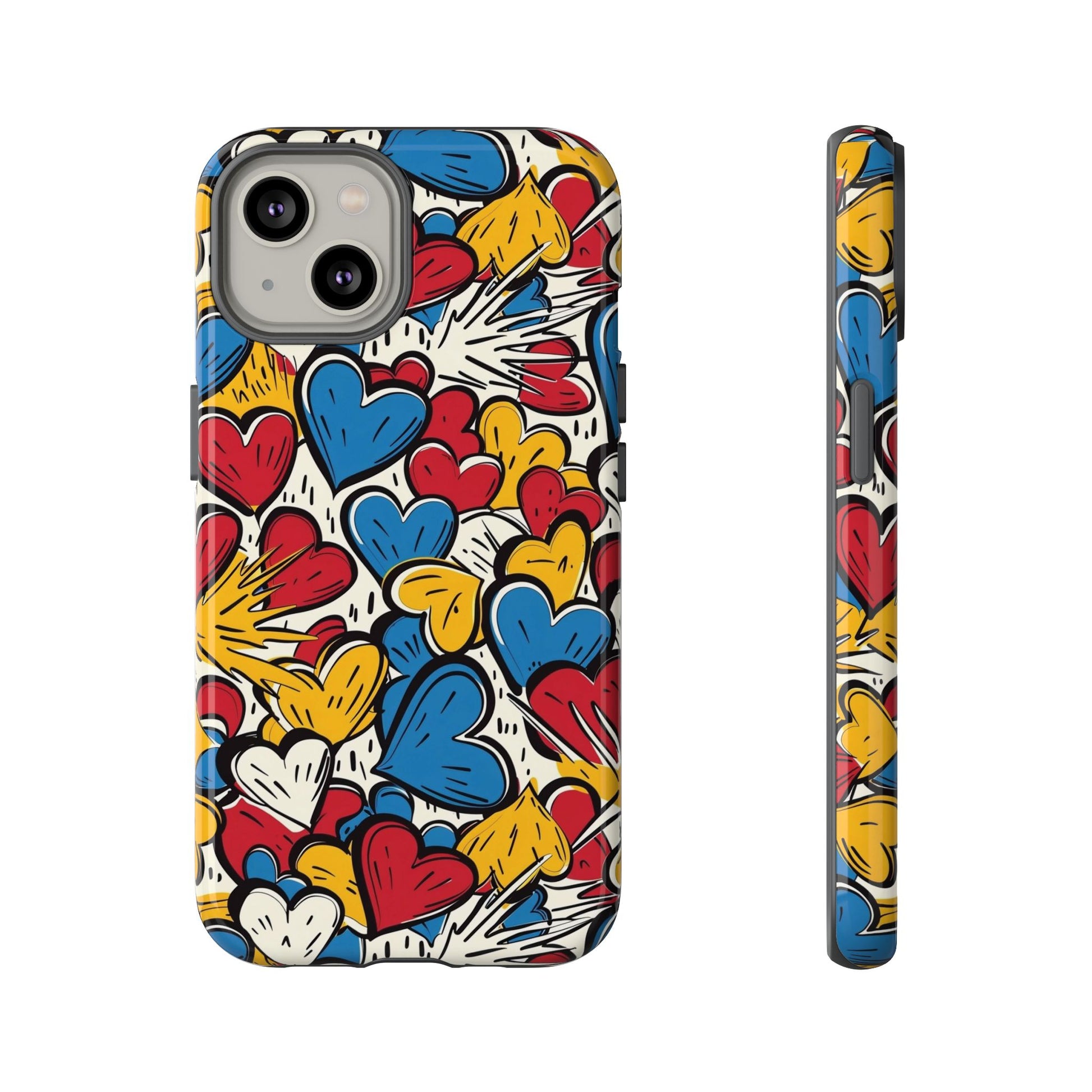Colorful Heart Phone Case  