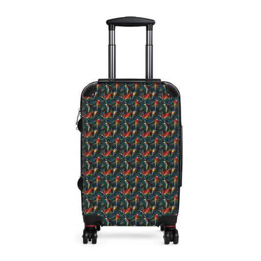 Tropical Parrots SuitcaseTransport your belongings in style with our Tropical Parrots Suitcase. This vibrant and eye-catching suitcase features a beautiful parrot design that is sure to turn heads. With its durable and spacious interior, you can travel wi