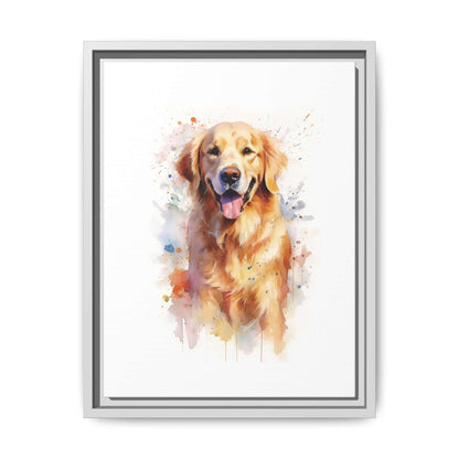 Golden Retriever Dog Watercolour PaintingPlease note: Due to the production process of the canvases, please allow for slight size deviations with a tolerance +/- 1/8" (3.2mm). .: Cotton and polyester canvas composite with a special proprietary coating.: P