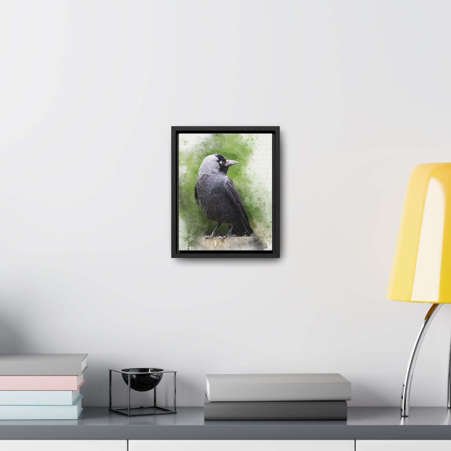 Adult Jackdaw Canvas PrintOur adult Jackdaw canvas print showcases a stunning depiction of the jackdaw bird. The high-quality canvas and vibrant colors make for a beautiful and unique addition to any room. Bring nature indoors and elevate your home decor