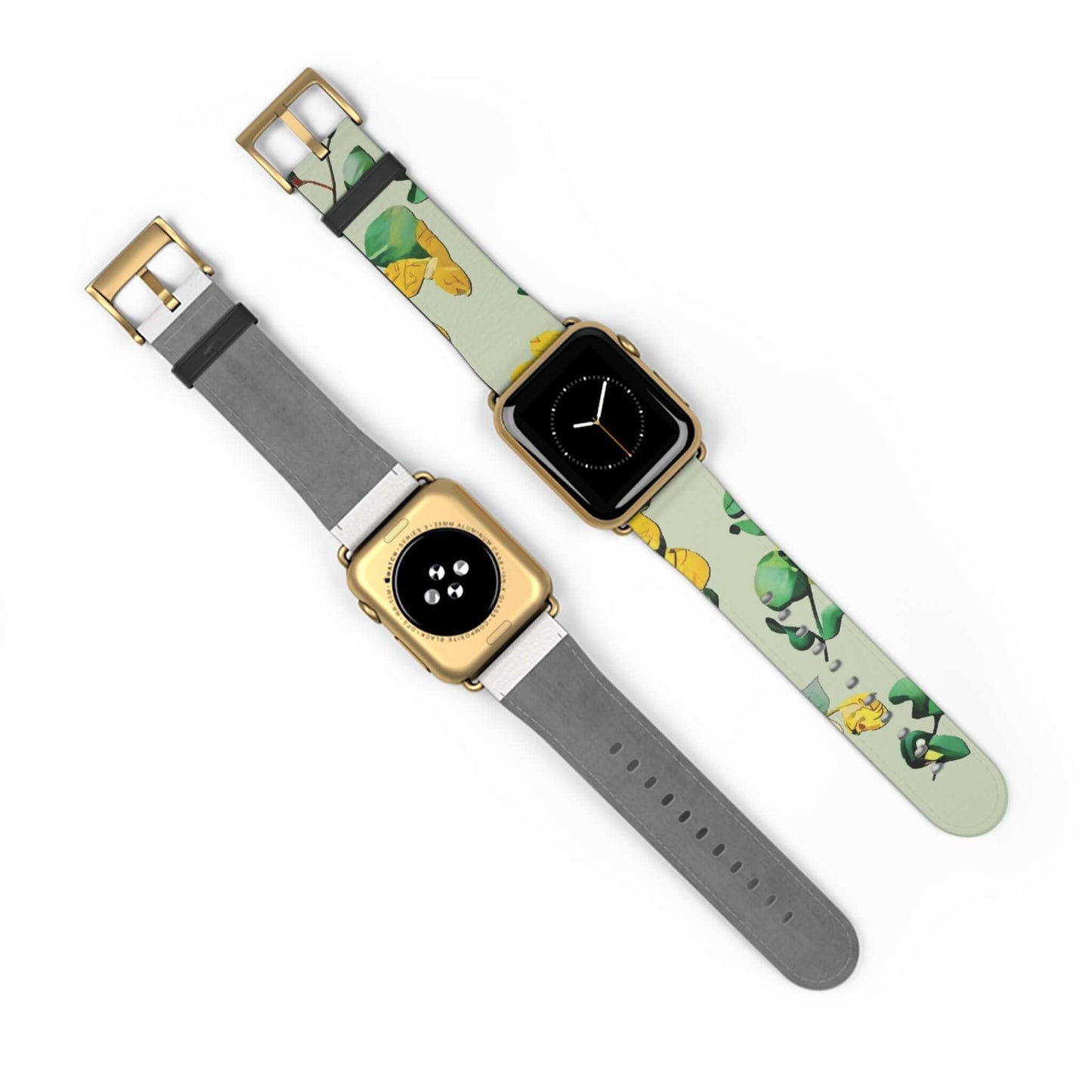 Leaf Floral Apple Watch BandElevate your style with our Leaf Floral Apple Watch Band. Featuring a delicate and intricate design, this band adds a touch of elegance to your wrist. Made with high-quality materials, it offers durability and comfort for every