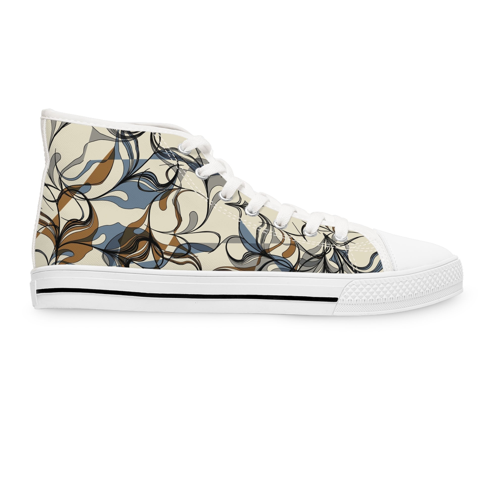 Women's Spring Flower High Top SneakersAdd a touch of elegance to your wardrobe with our Women's Spring Flower High Top Sneakers. These sneakers are the perfect combination of style and comfort, designed to elevate your look while keeping your feet happy.