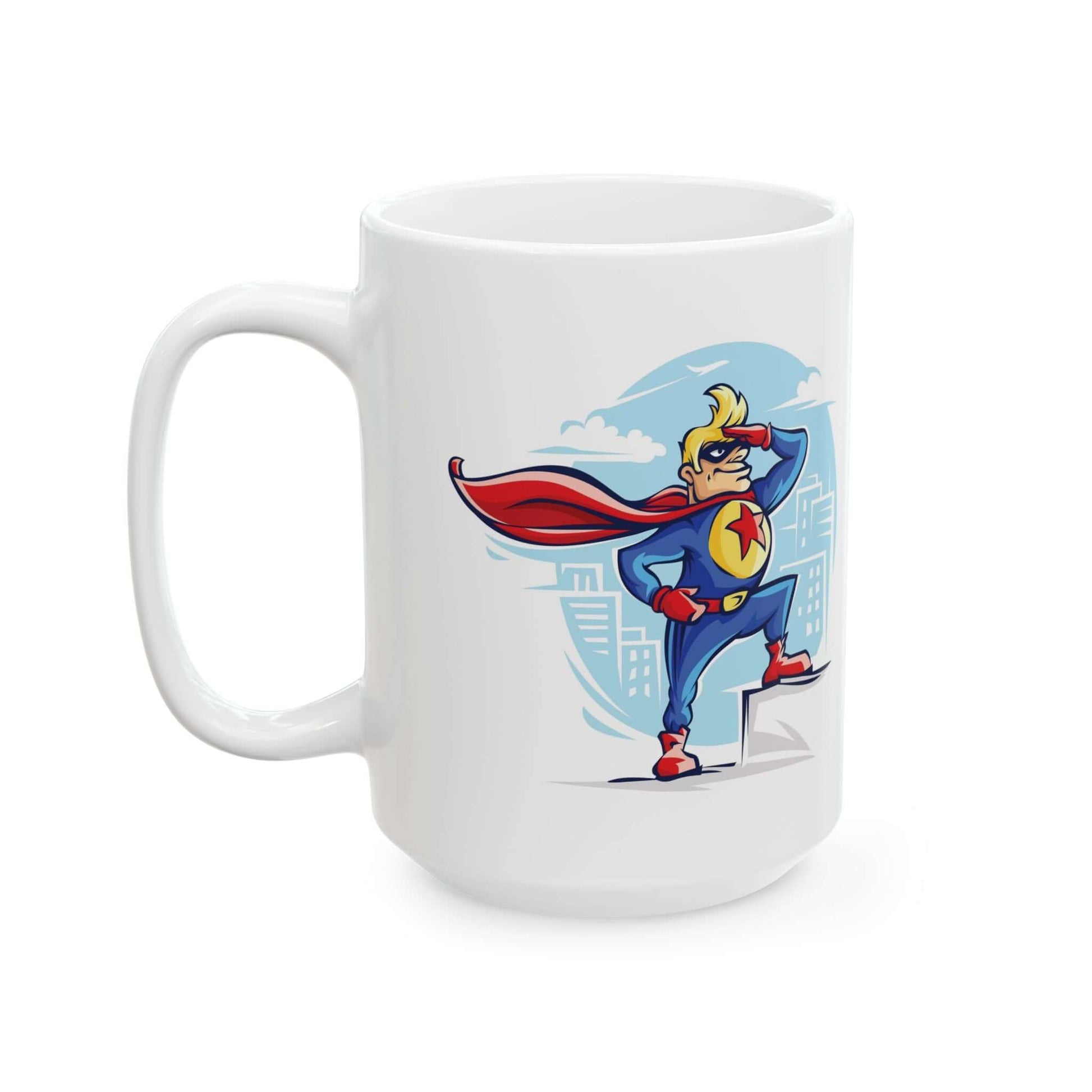 Captain America MugUnleash your heroic spirit with this patriotic Captain America mug. With decry coating for a sleek and durable finish, you can conquer any beverage with ease. Perfect for showing off your love for your favourite Avenger (and looking sup