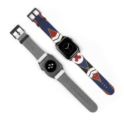 Barber Shop Pattern Apple Watch BandEnjoy a classic and timeless look with our Barber Shop Pattern Apple Watch Band. The dewcrip detail adds a unique touch to your everyday style. Made of durable materials, this band ensures comfort and long-lasting wear.