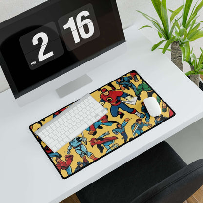 Action Hero Desk MatTransform your boring desk into an action-packed workspace with the Action Hero Desk Mat. This quirky and fun desk mat will not only protect your desk from scratches and spills, but it will also add a touch of personality to your offic