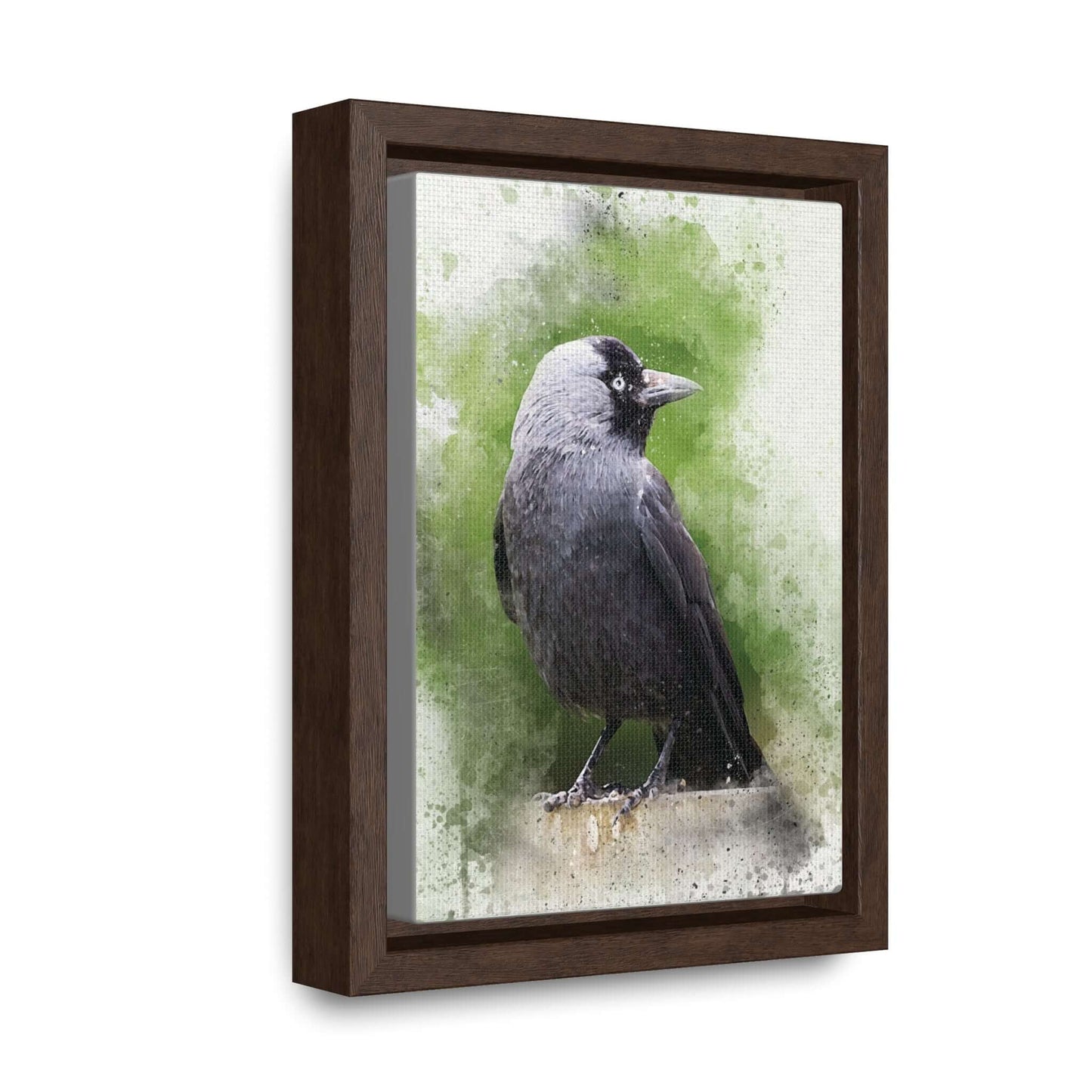 Adult Jackdaw Canvas PrintOur adult Jackdaw canvas print showcases a stunning depiction of the jackdaw bird. The high-quality canvas and vibrant colors make for a beautiful and unique addition to any room. Bring nature indoors and elevate your home decor