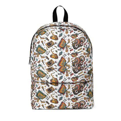 Musical Art BackpackRock out in style with our Musical Art Backpack! This eye-catching backpack features a unique design that combines art and music, making it the perfect accessory for any music lover. With its spacious compartments and comfortable strap