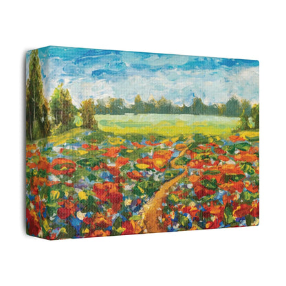 Field Of Red Poppies CanvasIntroduce a touch of elegance into your space with our Field Of Red Poppies Canvas. Handcrafted with precision, this piece of art features a vivid depiction of red poppies swaying gently in the breeze. Bring the beauty of a bloo