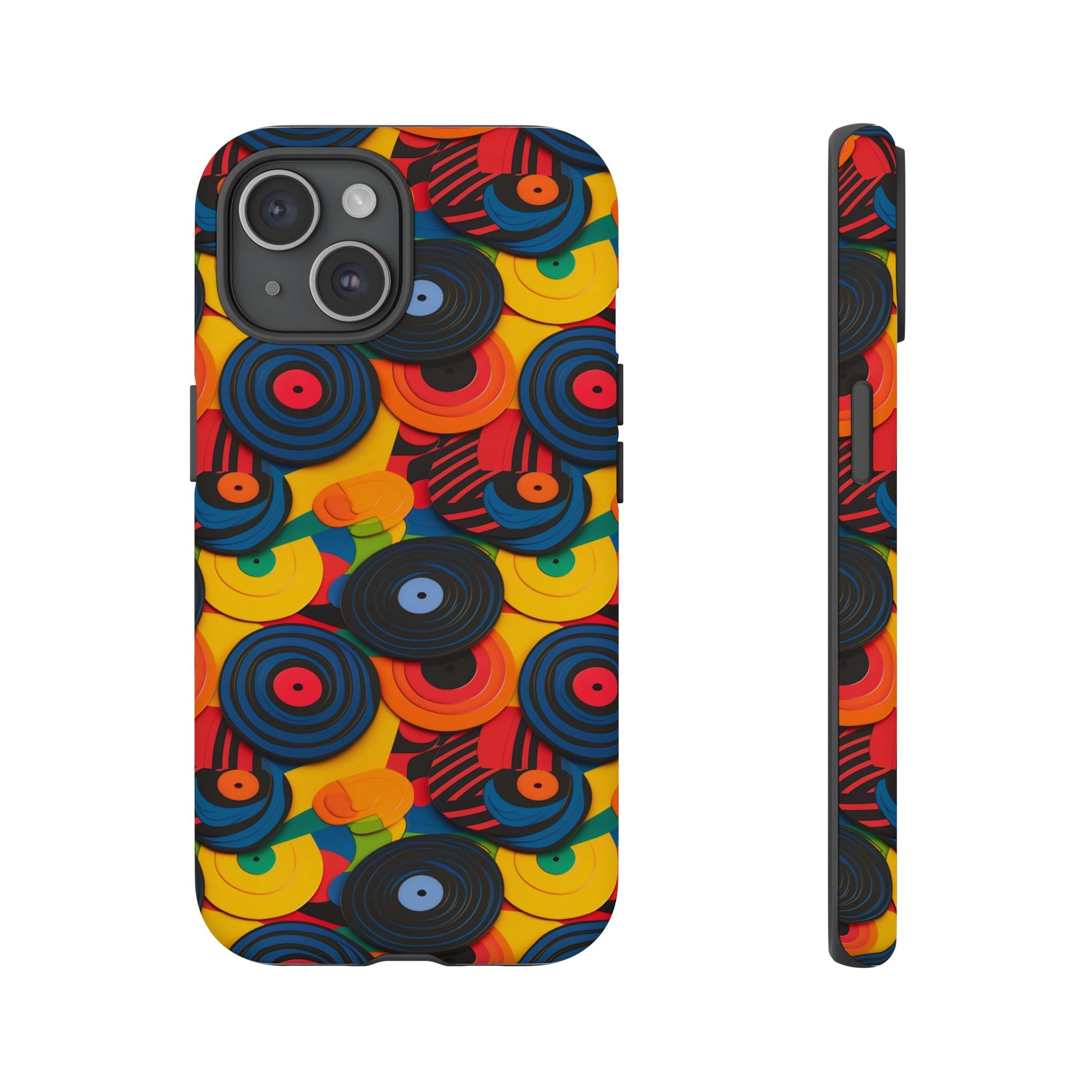 Colourful Vinyl Record Phone Case  