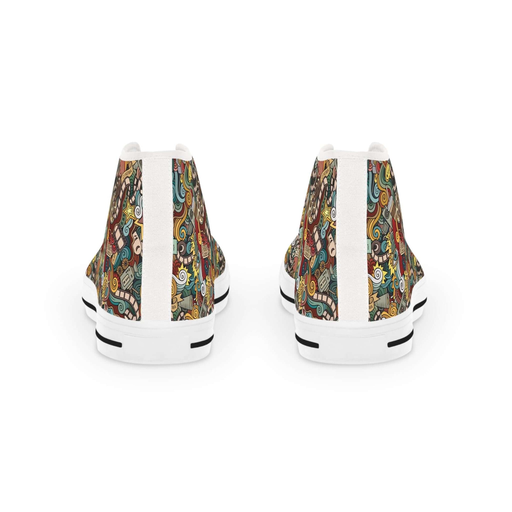 Men's Cartoon Doodle High Top SneakersStep into style with these playful Men's Cartoon Doodle High Top Sneakers! The fun doodle design will bring out your inner kid while the high top style keeps you looking cool. With comfort and personality, these sneak