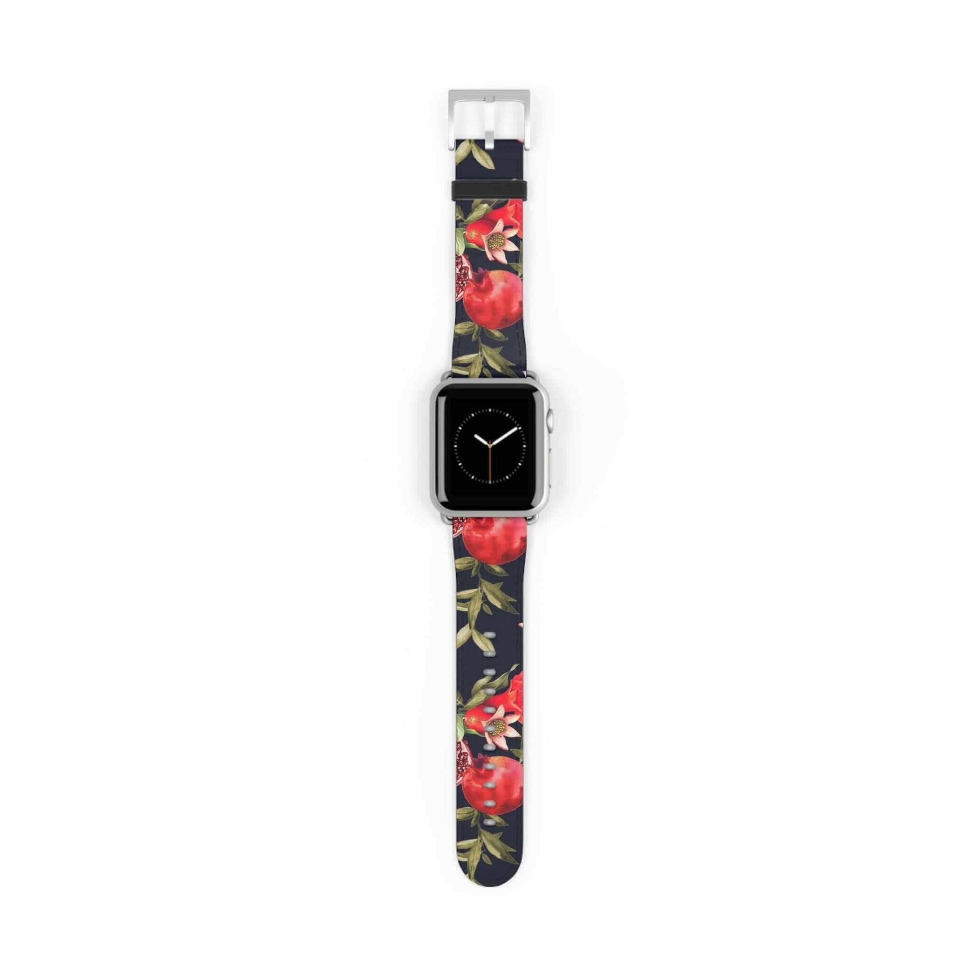 Floral Pomegranate Apple  Watch Band - - Nexware Designs 