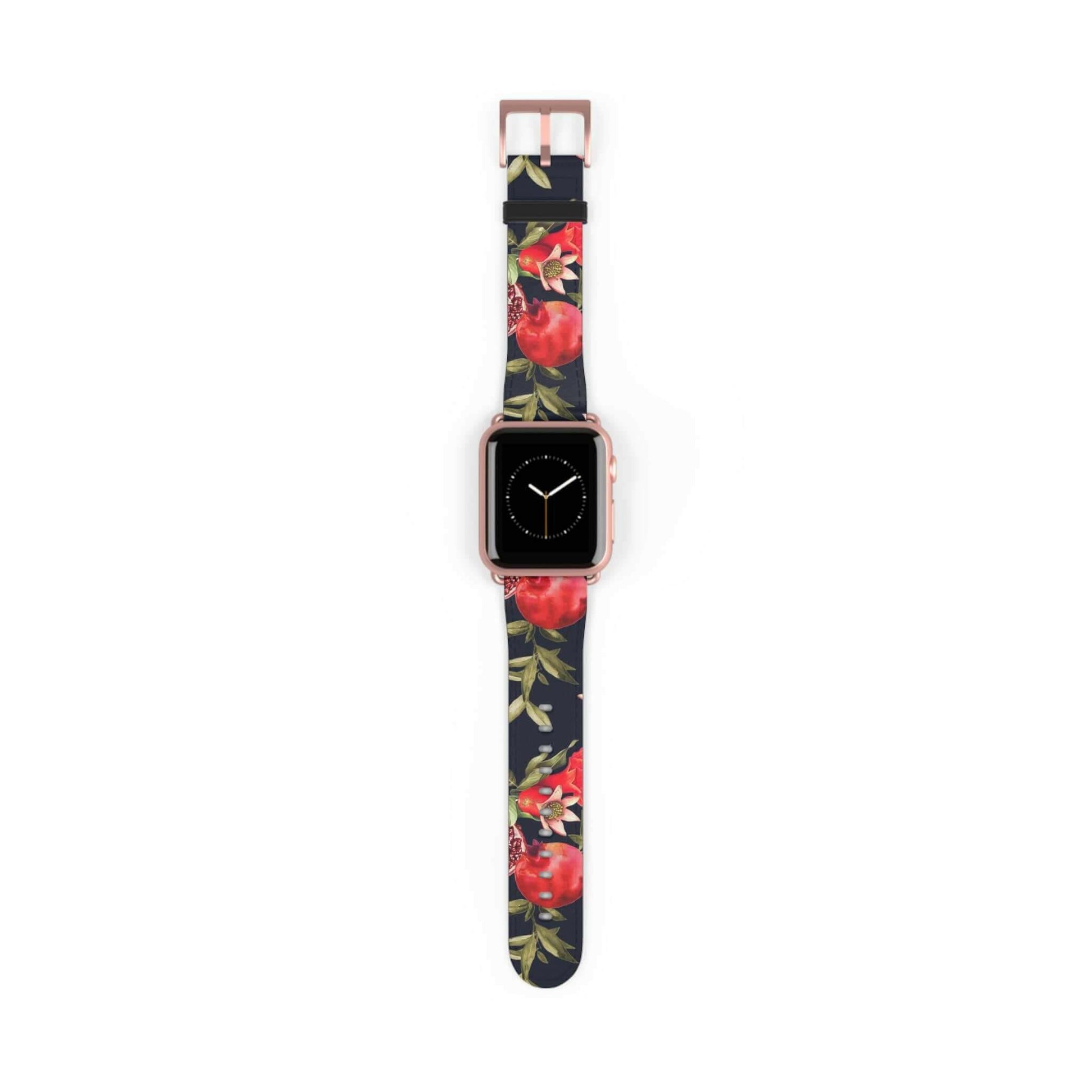 Floral Pomegranate Apple  Watch Band - - Nexware Designs 