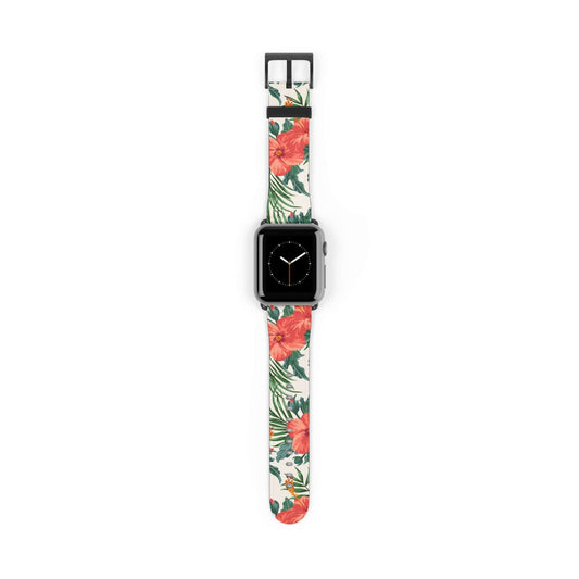 Tropical Floral apple  Watch Band - Nexware Designs 
